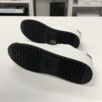 Prada Downtown Triangle Logo Leather Sneakers White — view 6