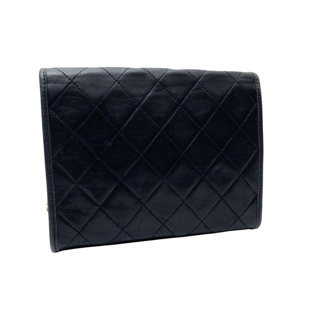 Chanel Lambskin Mini Quilted Chain Shoulder Bag CC Logo — view 2
