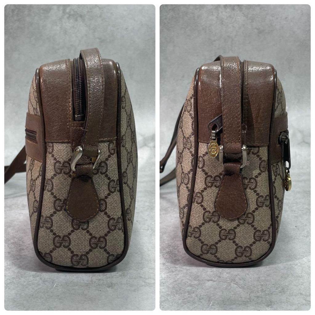 Gucci GG Sherry Line Shoulder Bag Brown Leather — view 7
