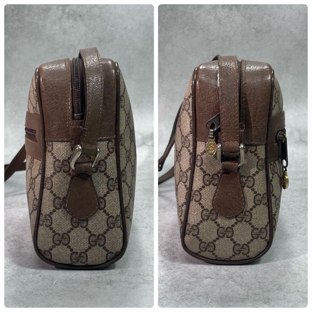 Gucci GG Sherry Line Shoulder Bag Brown Leather — view 7