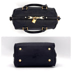 Louis Vuitton Monogram Empreinte Speedy Bandouliere 25 Navy Handbag — view 5