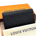 Louis Vuitton Monogram Empreinte Portefeuille Sarah Noir Black Wallet — view 2