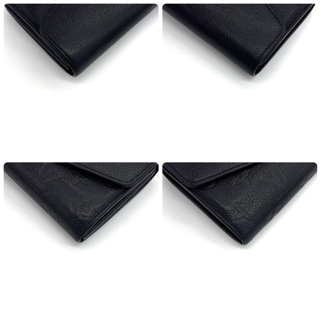 Louis Vuitton Monogram Empreinte Portefeuille Sarah Noir Black Wallet — view 6