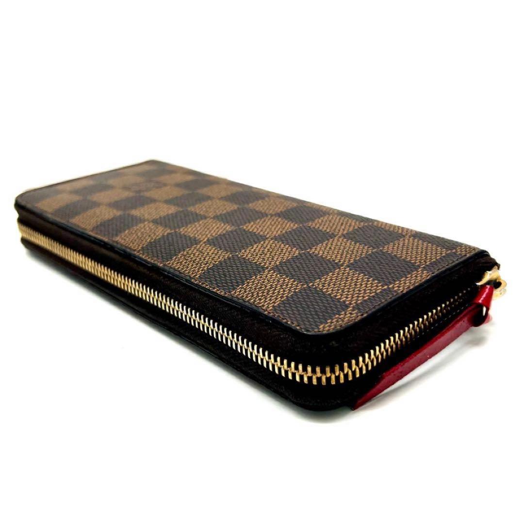 Louis Vuitton Damier Portefeuille Clemence Fuchsia Pink Wallet — view 4