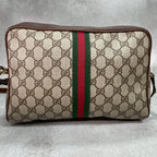 Gucci GG Sherry Line Shoulder Bag Brown Leather — view 3