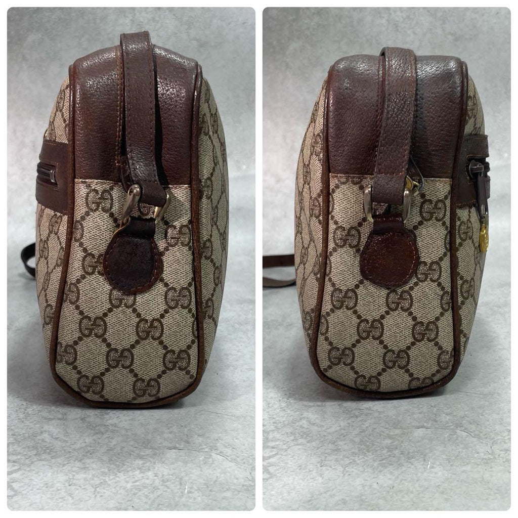 Gucci GG Sherry Line Shoulder Bag Brown Leather — view 7
