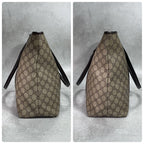 Gucci GG Tote Bag Brown Beige Leather Logo — view 7
