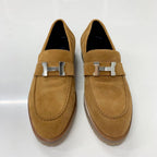 Hermes Faubourg Suede Hhardware Loafers Brown — view 2