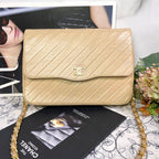 Chanel Vintage Chain Shoulder Beige — view 2