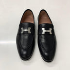 Hermes Paris Leather Loafers Black — view 2