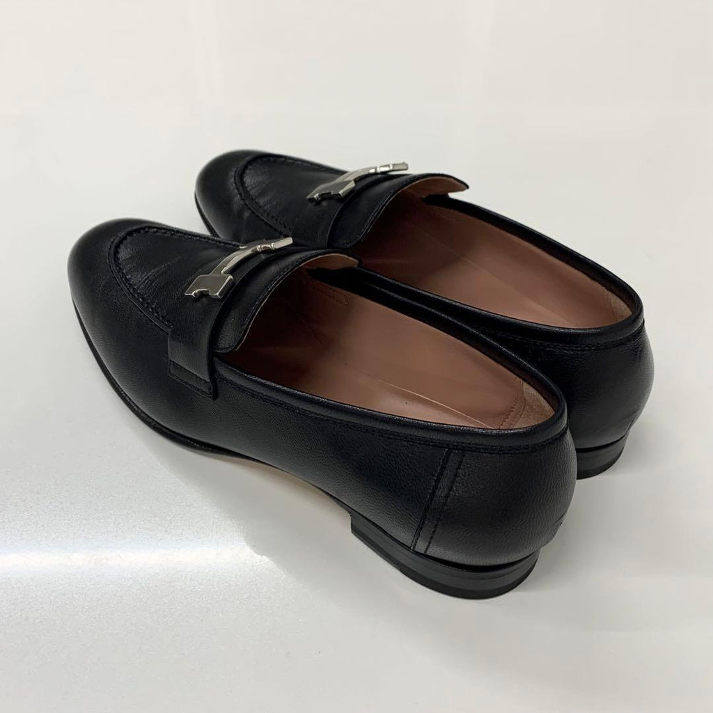 Hermes Paris Leather Loafers Black — view 4