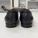 Hermes Paris Leather Loafers Black — view 5