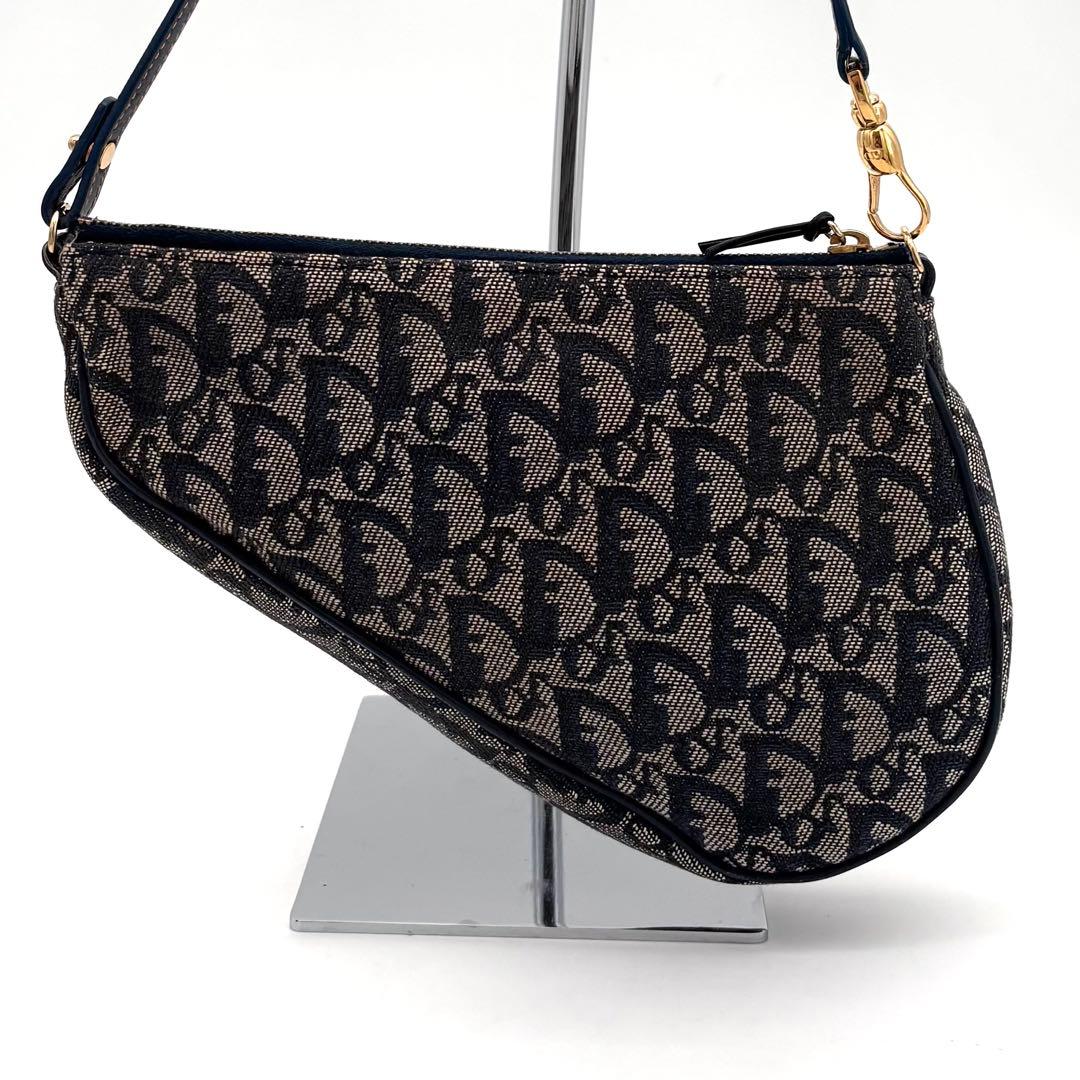 Dior Trotter Saddle Bag Navy Pouch — view 2