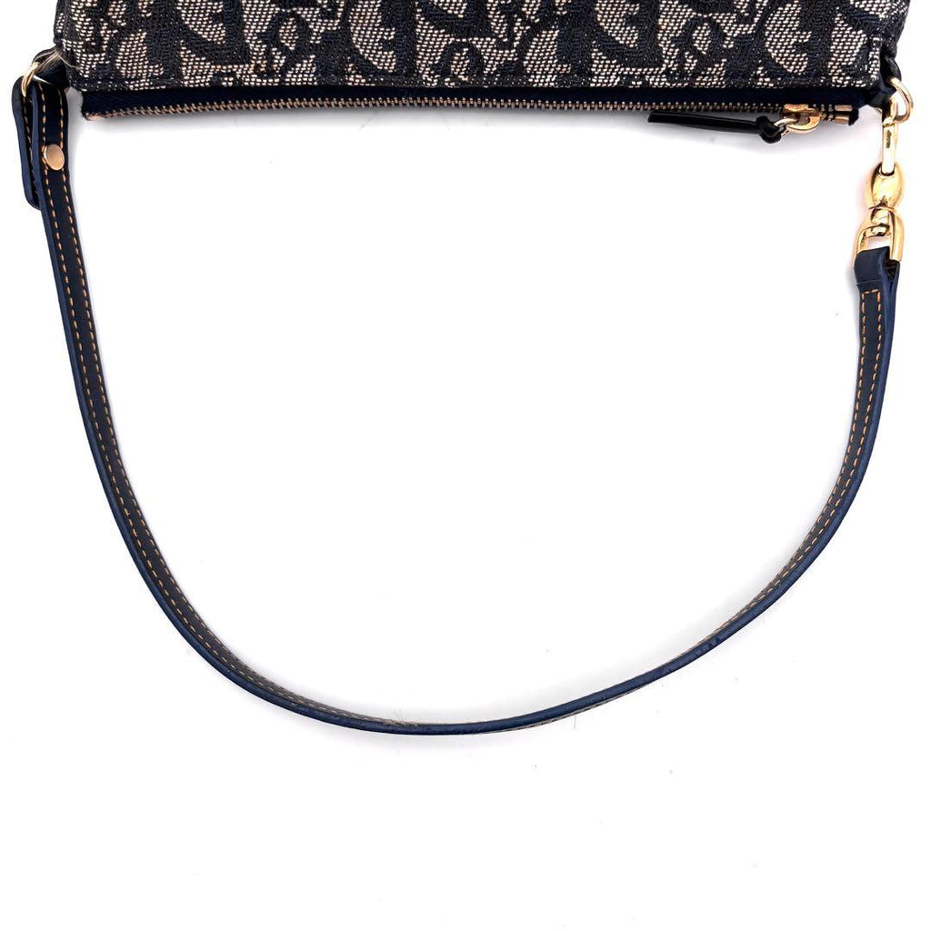 Dior Trotter Saddle Bag Navy Pouch — view 4