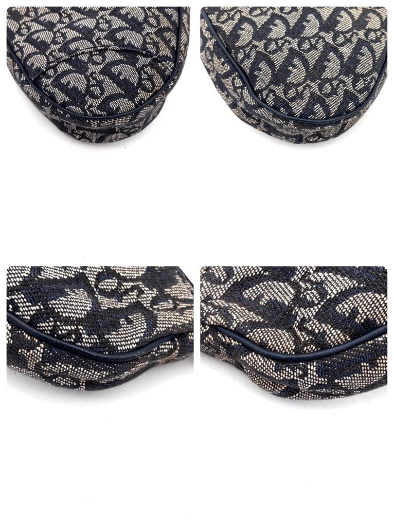 Dior Trotter Saddle Bag Navy Pouch — view 6
