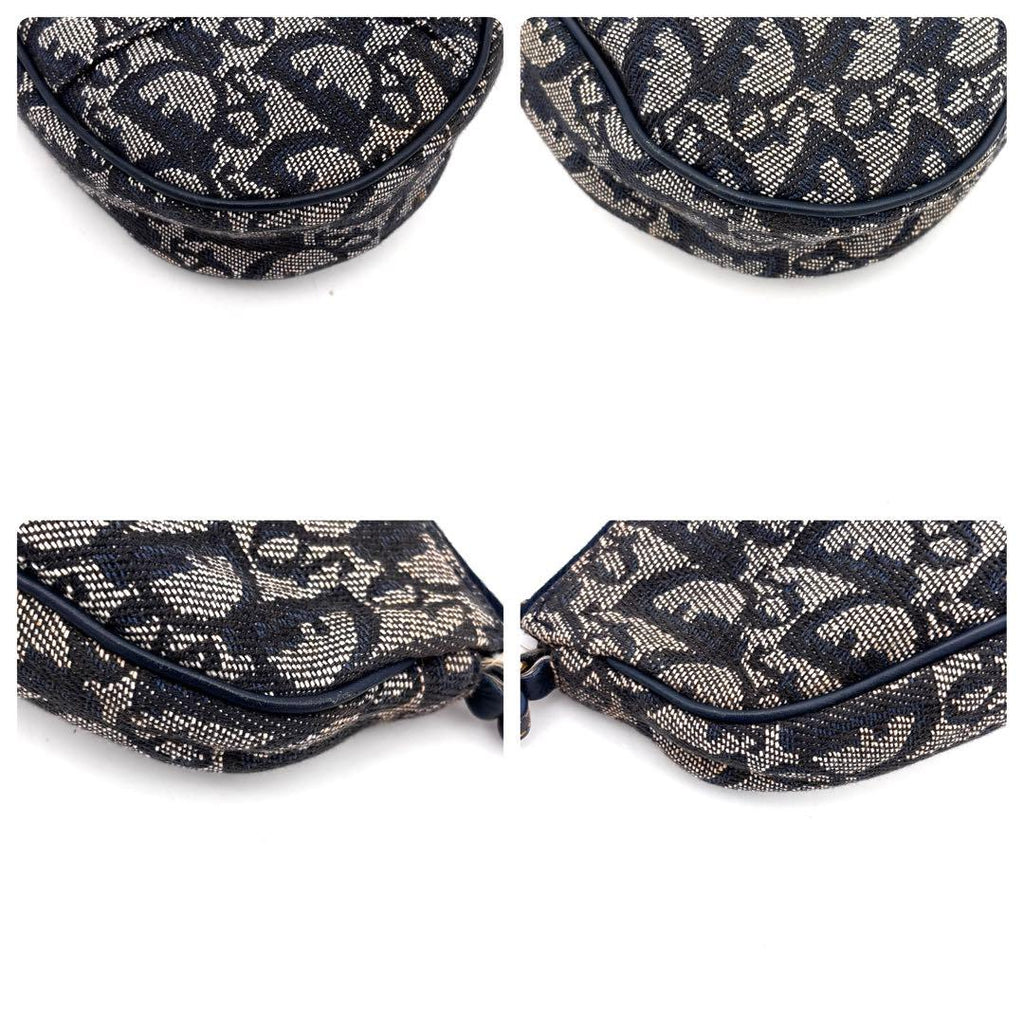 Dior Trotter Saddle Bag Navy Pouch — view 7