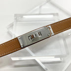 Hermes Leather Kelly 18 Belt Veau Gold Silver Handbag — view 5