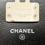 Chanel Long Wallet Half Coco Leather Black Chain — view 5