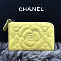 Chanel Wallet Camellia Stitch Ring Coin Purse