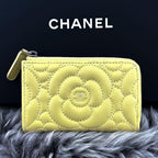 Chanel Wallet Camellia Stitch Ring Coin Purse