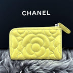 Chanel Wallet Camellia Stitch Ring Coin Purse — view 2