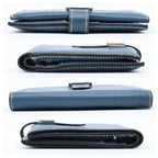 Hermes Bearn Compact Chevre Bifold Wallet Blue — view 9
