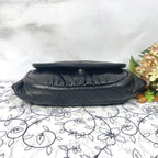Chanel Half Moon Chain Shoulder Bag Black — view 8