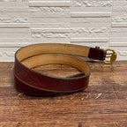 Gucci GG Guccissima Buckle Belt Gold Leather Bordeaux — view 4