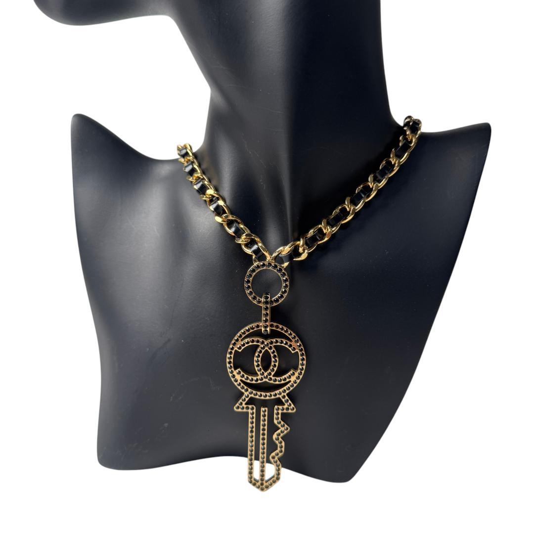 Chanel CC Logo Key Motif Necklace — view 2