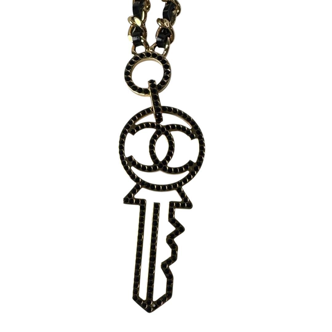 Chanel CC Logo Key Motif Necklace — view 3