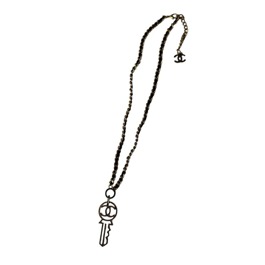 Chanel CC Logo Key Motif Necklace — view 4