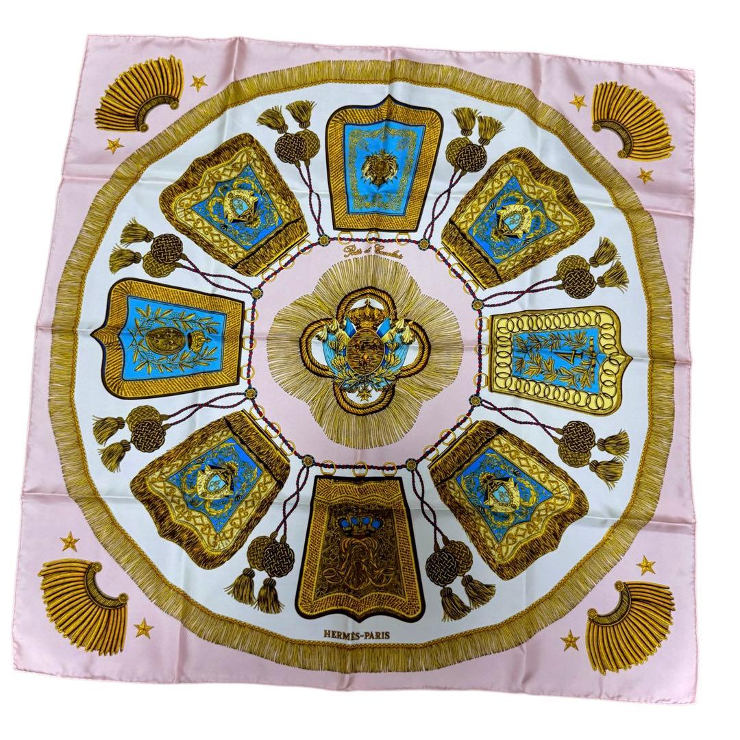 Hermes Carre 90 Poste Et Cavalerie Saber Decoration Scarf — view 2