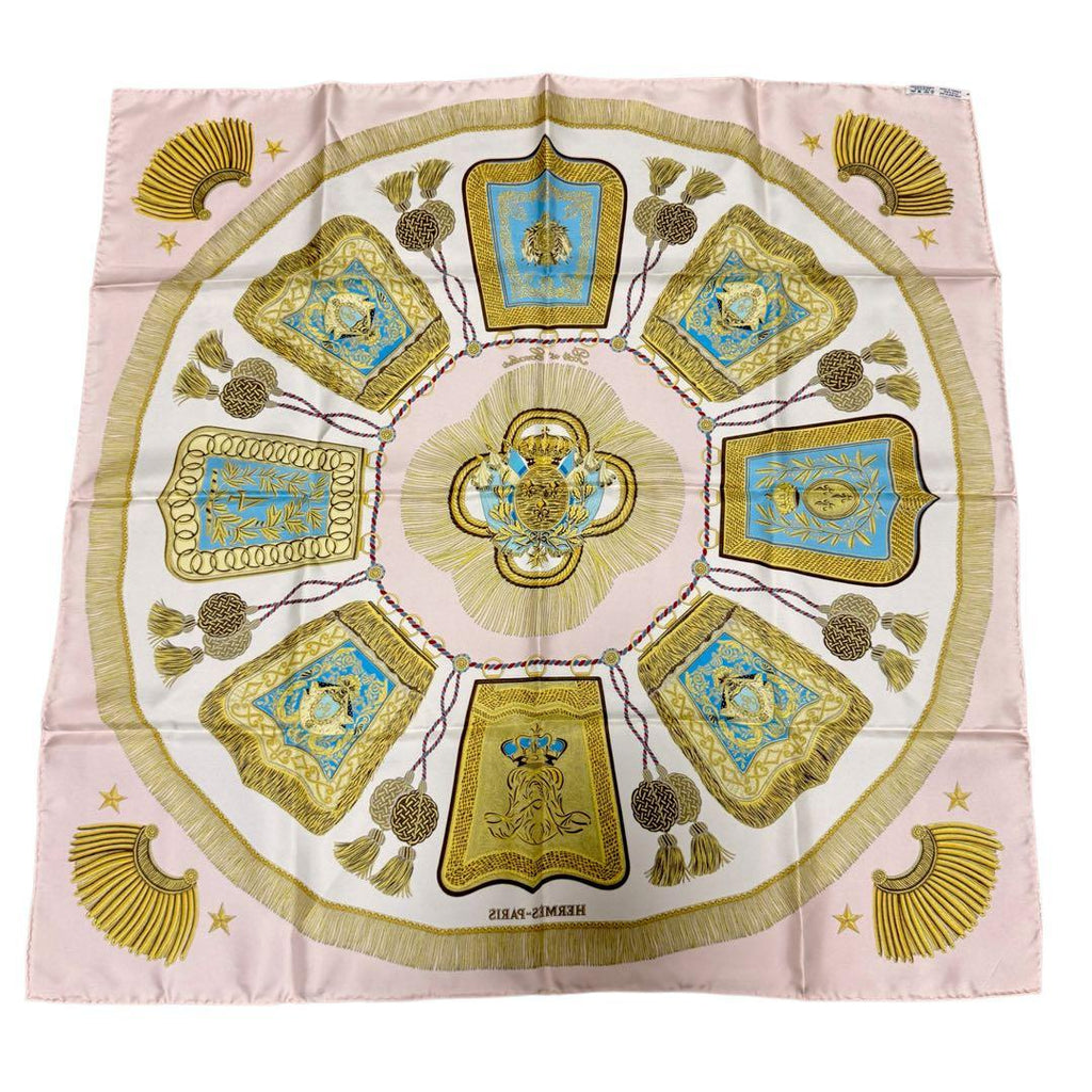 Hermes Carre 90 Poste Et Cavalerie Saber Decoration Scarf — view 3