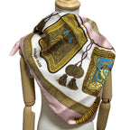 Hermes Carre 90 Poste Et Cavalerie Saber Decoration Scarf — view 4