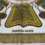 Hermes Carre 90 Poste Et Cavalerie Saber Decoration Scarf — view 6