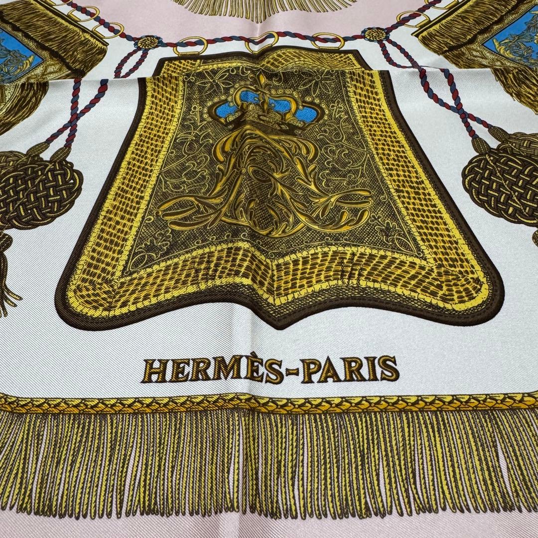 Hermes Carre 90 Poste Et Cavalerie Saber Decoration Scarf — view 6