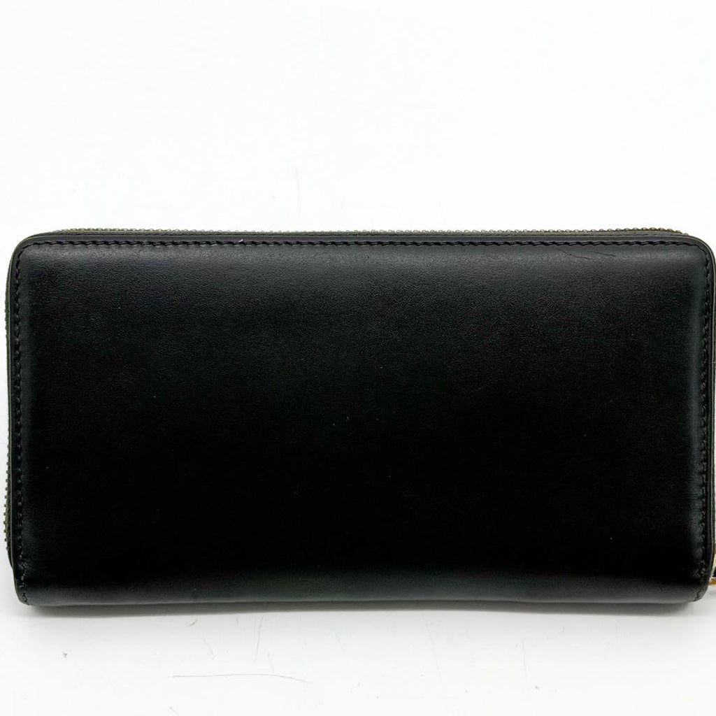 Gucci Jumbo GG Embossed Zip Around Wallet Black — view 3