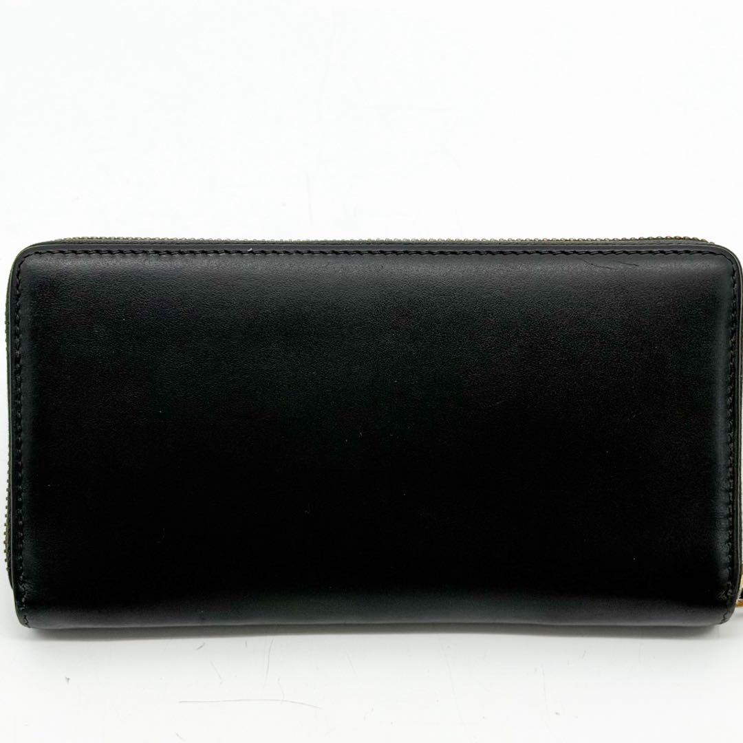 Gucci Jumbo GG Embossed Zip Around Wallet Black — view 3