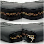 Gucci Jumbo GG Embossed Zip Around Wallet Black — view 5