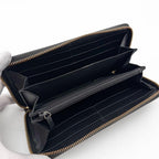 Gucci Jumbo GG Embossed Zip Around Wallet Black — view 6