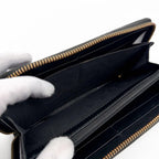 Gucci Jumbo GG Embossed Zip Around Wallet Black — view 8