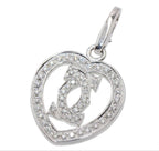 Cartier 18K White Gold Diamond 2C Necklace Top