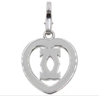 Cartier 18K White Gold Diamond 2C Necklace Top