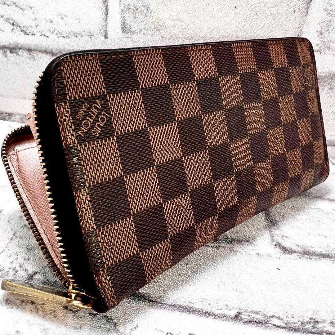 Louis Vuitton Damier Rosevalerine Zippy Wallet