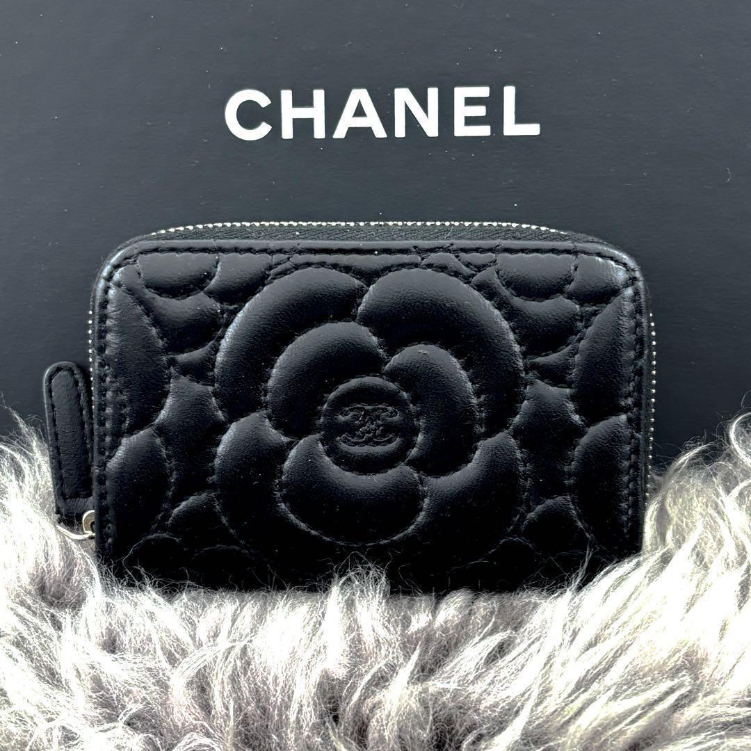 Chanel Wallet Camellia Stitch Coin Purse — view 3