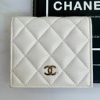 Chanel Quilted Caviar Leather Bifold Wallet