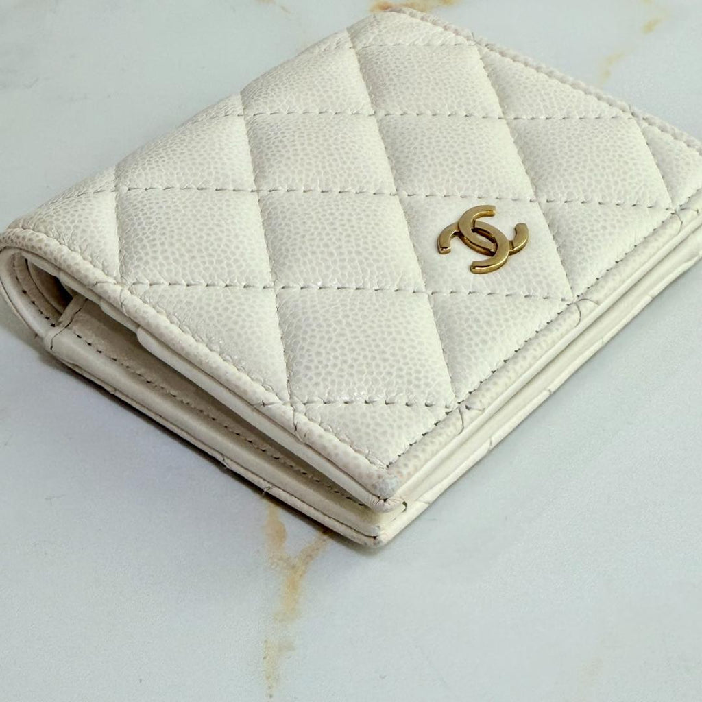 Chanel Quilted Caviar Leather Bifold Wallet — view 4