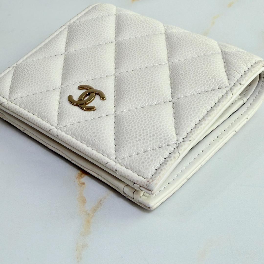 Chanel Quilted Caviar Leather Bifold Wallet — view 5