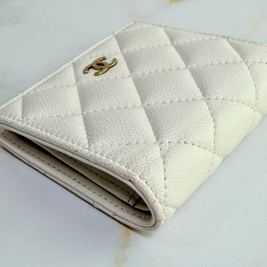 Chanel Quilted Caviar Leather Bifold Wallet — view 6