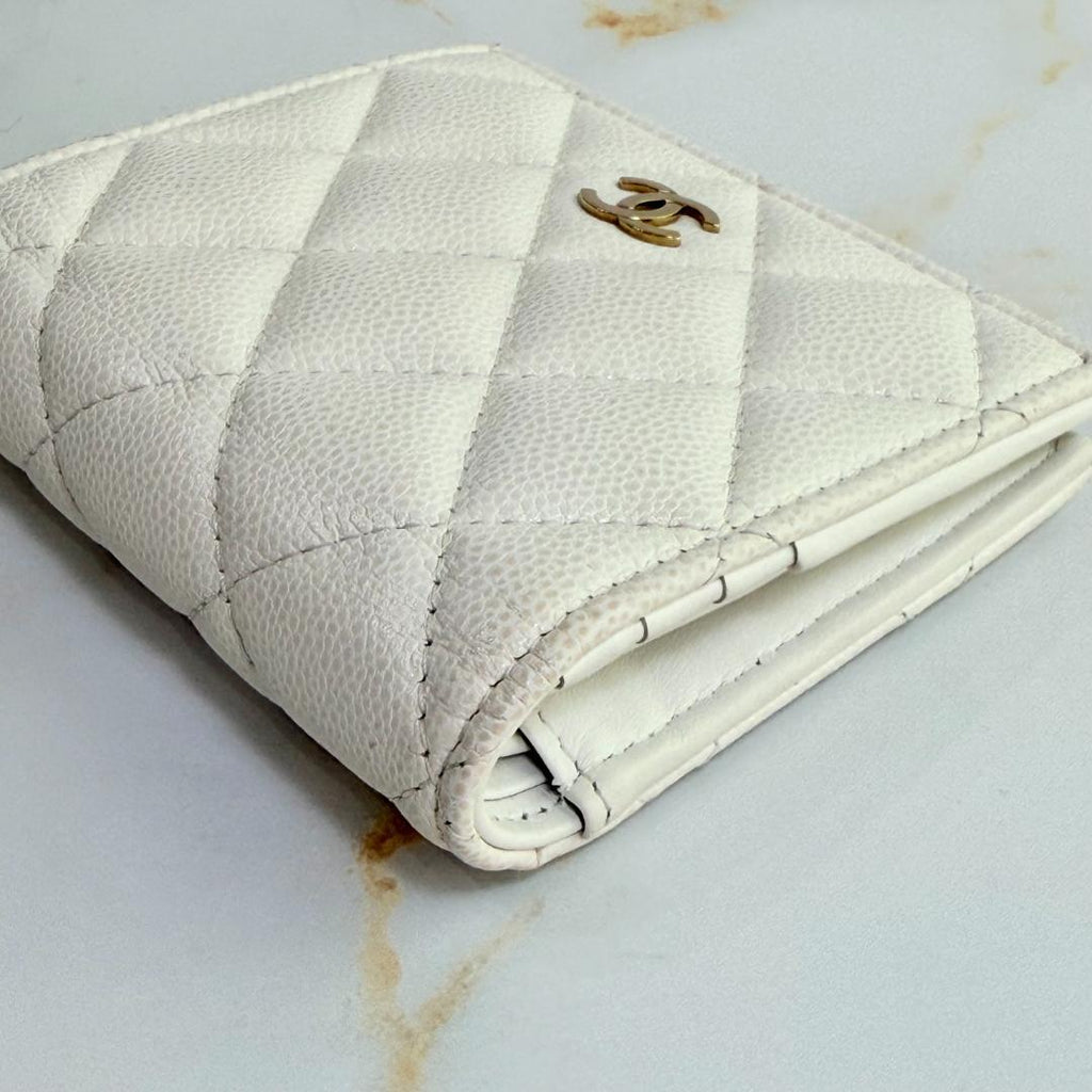Chanel Quilted Caviar Leather Bifold Wallet — view 7